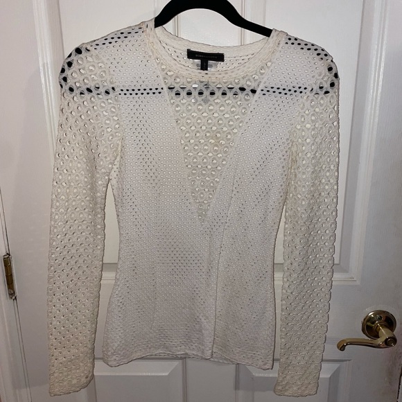 BCBG Off White Elain Top - Picture 3 of 4
